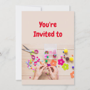 Bijouterie artisanale Anniversaire Fête Invitation