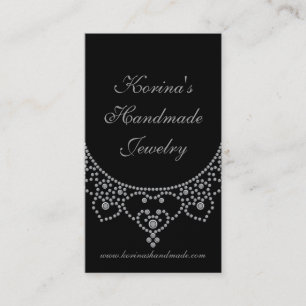 Bijoux Carte de visite Glam, Argent