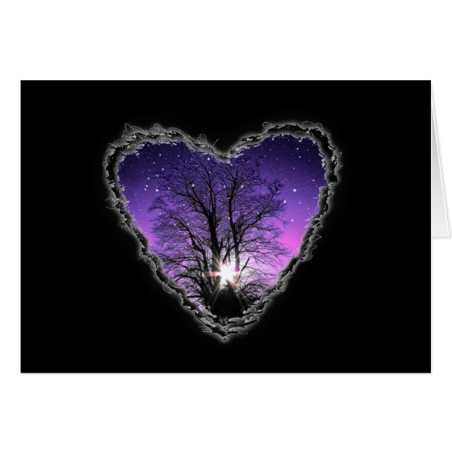 Bijoux de la carte d'amour Sky Valentine Romance (Devant horizontal)