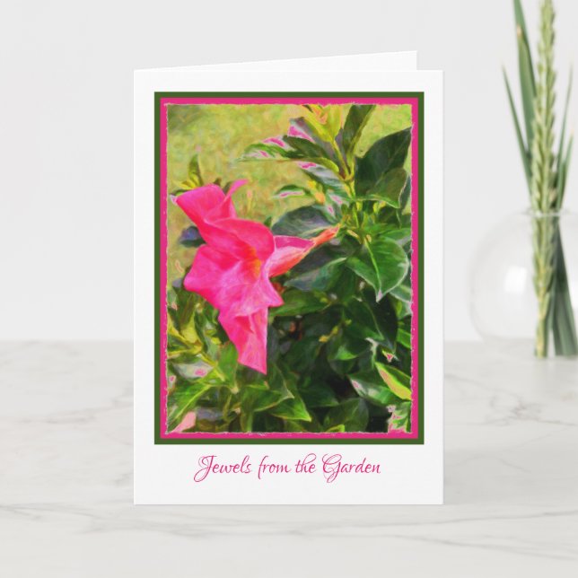 Bijoux de la carte vierge du jardin (Devant)