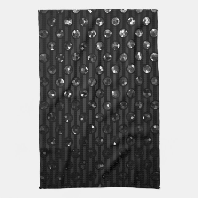 Bijoux d'étincelle de noir de serviette (Vertical)