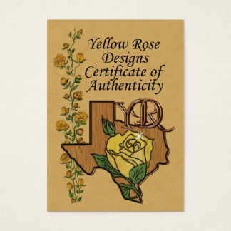 Bijoux en argile métallique Certificat d'authentic