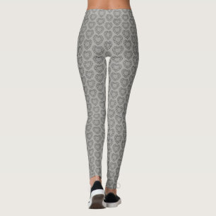 bijoux en coeur noir leggings d'art