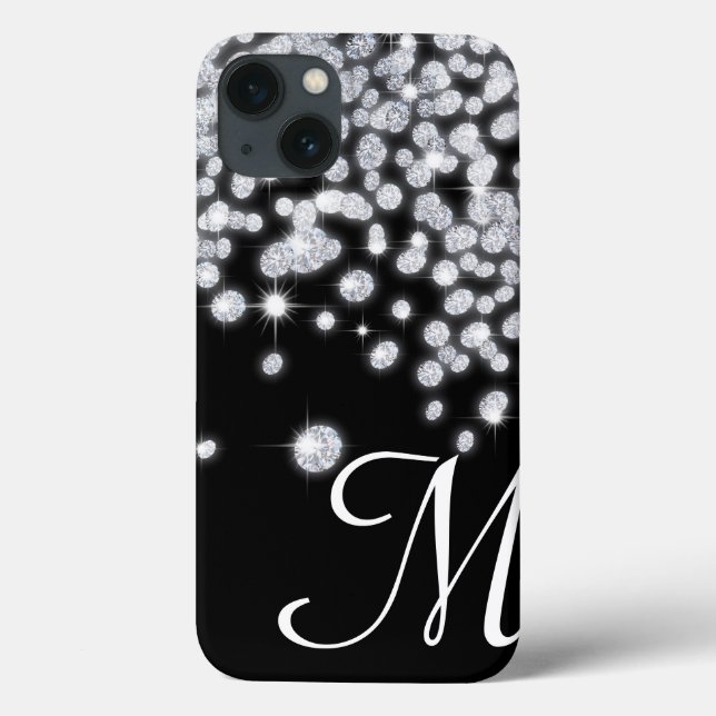 Bijoux en diamant Bijoux Glitz Monogramme Coque ip (Verso)