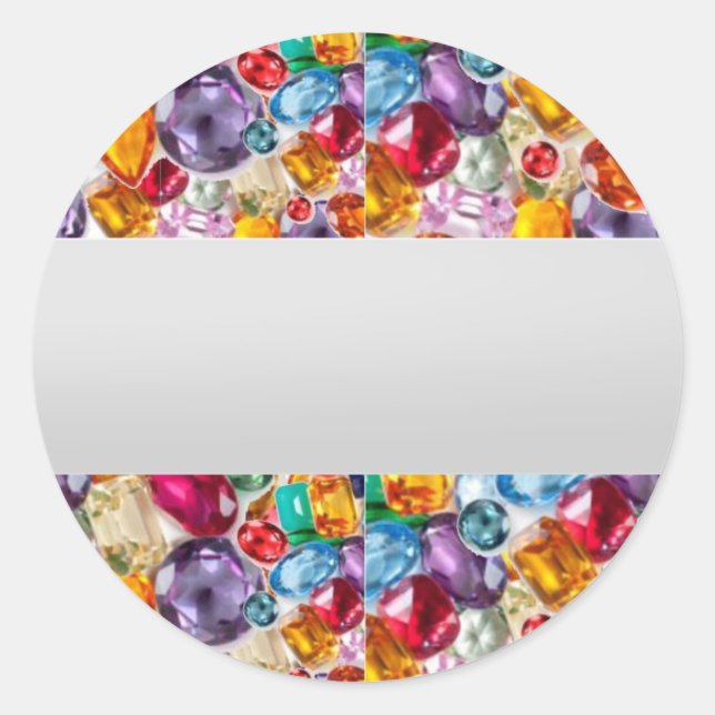 Bijoux GEMS étiquette Imprimer du TEXTE ou de la m (Devant)