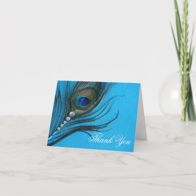Bijoux Peacock Merci en plumes (Devant)