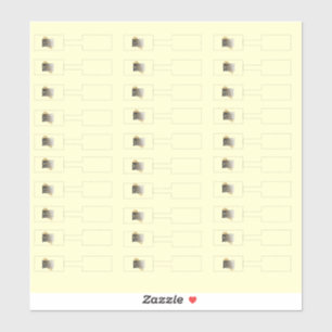 Bijoux Prix Tags Cream Logo 30 Sticker