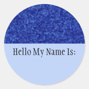 Bijoux - Sapphire Nom Badge Sticker