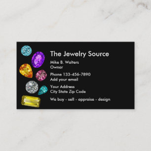 Bijoux Thème Business Profil Cartes Modèle