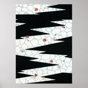 Bijutsu Sekai Flowers on a Footpath Poster