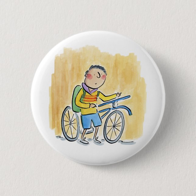 Bike 2 Inch Round Button (Front)