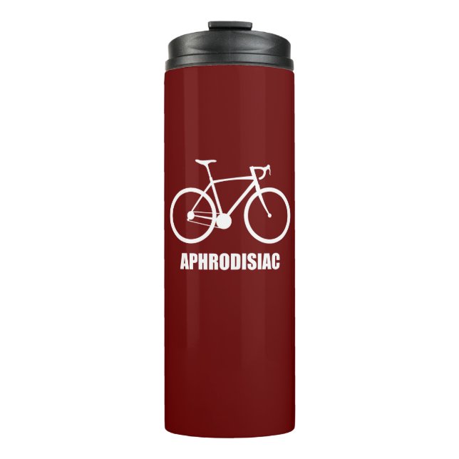 Bike Aphrodisiac Thermal Tumbler (Front)