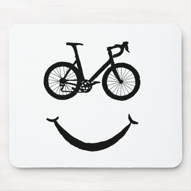 Bike Art Riding Bicycle Clipart Biking Clip Art Mouse Pad (Front)