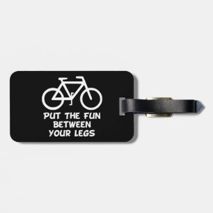 Bike Between Legs Luggage Tag