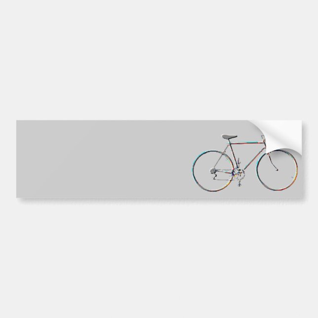 bike , bicycle ; biking / cycling bumper sticker (Front)
