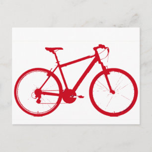 bike , bicycle ; biking / cycling postcard