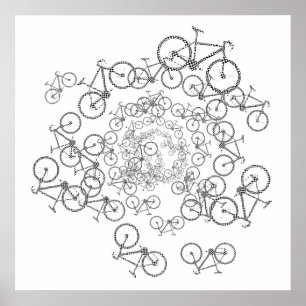 bike , bicycle ; biking / cycling poster