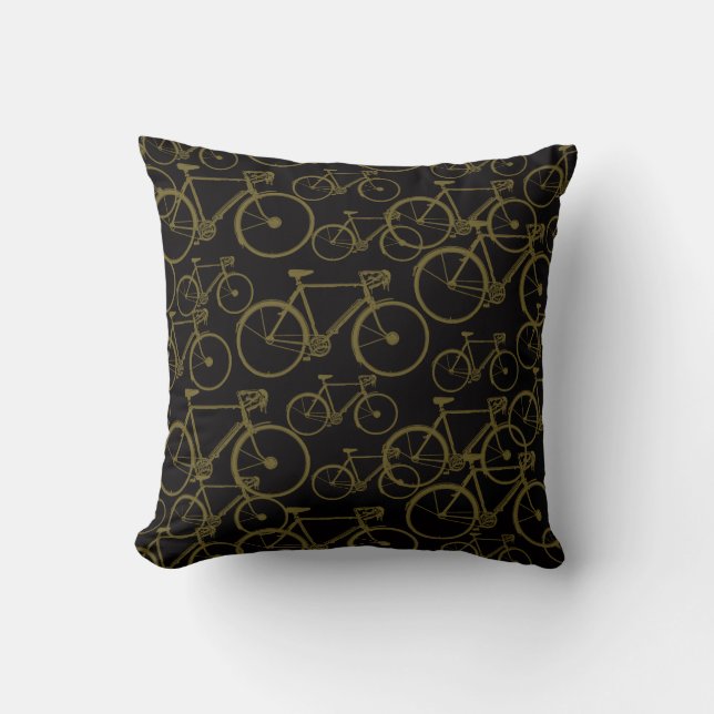 Bike, Bicycle Decor Throw Pillow (Front)