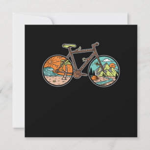Bike Bicycle Nature Forest Mountain Outdoor Gift Invitation