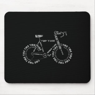 Bike Bicycle Parts Biking Cycling Bike Rider Cycli Mouse Pad