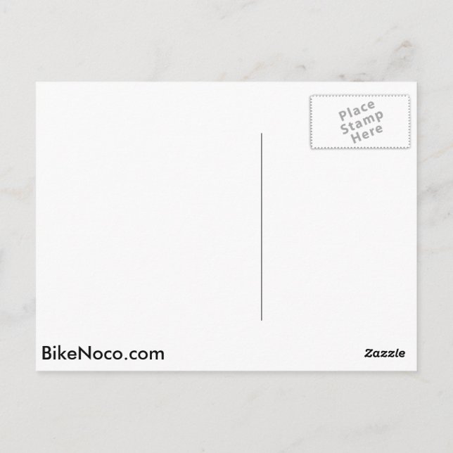 Bike Colorado Post Card (Back)