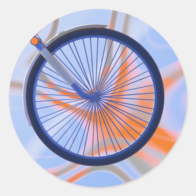 Bike Cycle - Bicycle Wheel Classic Round Sticker (Front)