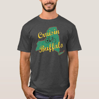 Bike Cycling Bicycle Cruising Buffalo New York T-Shirt