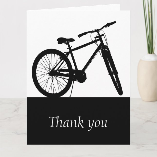 Bike Cycling Biker Thank You Thanks Bicycle (Front)