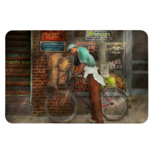 Bike - Delivering groceries 1938 Magnet