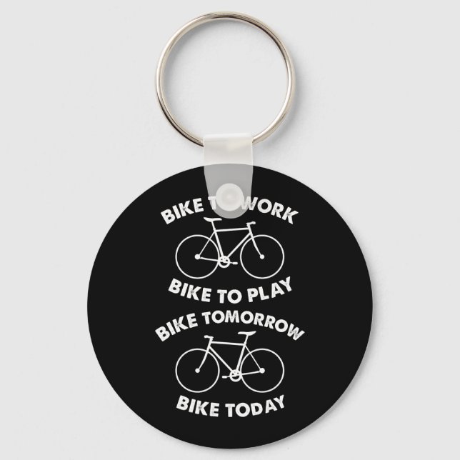 Bike Forever - Cool Cycling Keychain (Front)