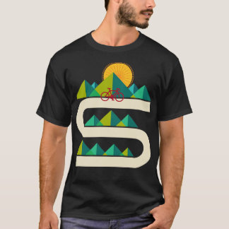 Bike Geometric Landscape T-Shirt