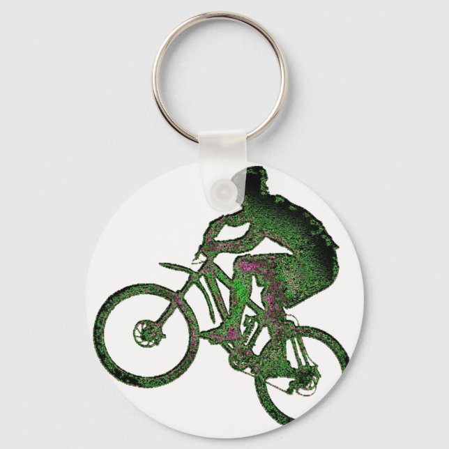 Bike Get Solarized Keychain (Front)