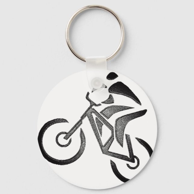 Bike Glow Style Keychain (Front)