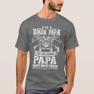 Bike Grandpa Motorcycle Rider Retirement Gift Papa T-Shirt