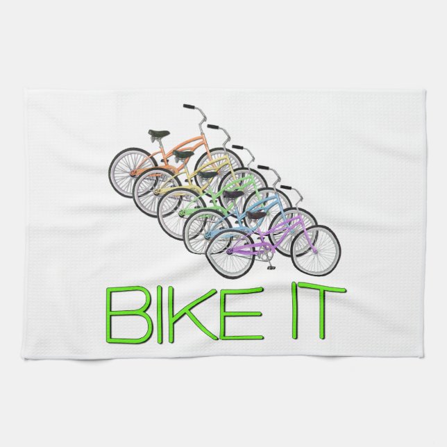 Bike it! kitchen towel (Horizontal)