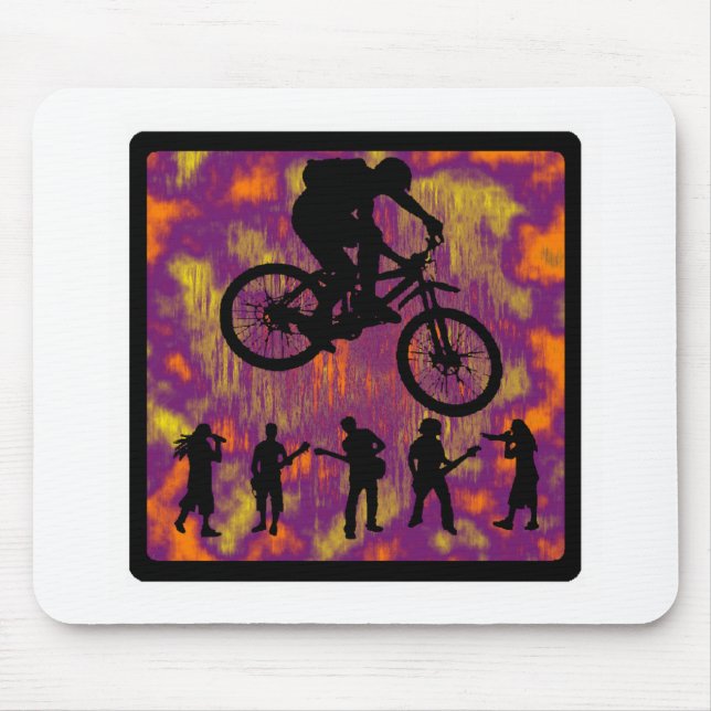 Bike Left Hand Mouse Pad (Front)