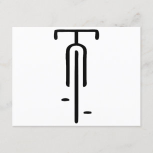 Bike logo minimal Retro, Cycling and Bicycle Lover Enclosure Card