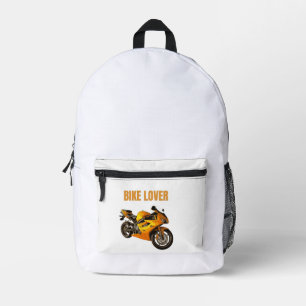Bike Lover Motorcycle T-Shirt Sport Bike Rider D Printed Backpack