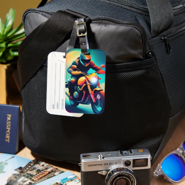 bike luggage tag (Front & Back)