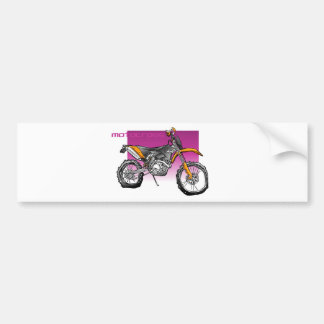 bike motorcross  offroad bumper sticker