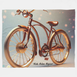 "Bike Nostalgia" Fleece Blanket
