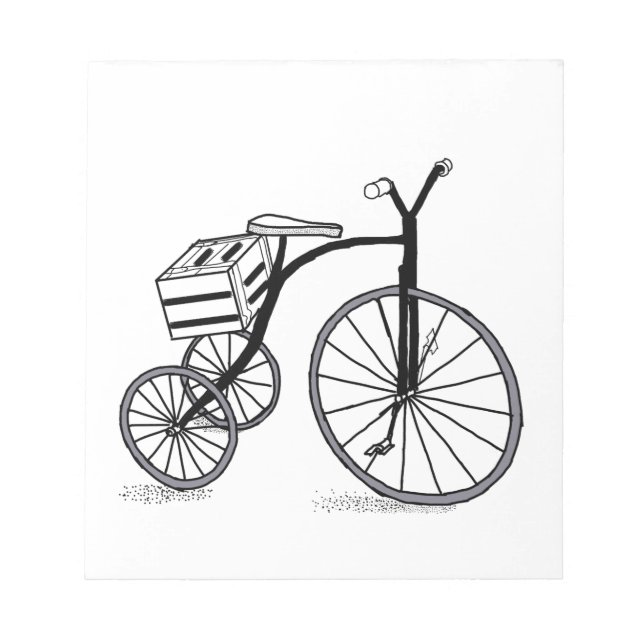 Bike on 3 wheels notepad (Front)