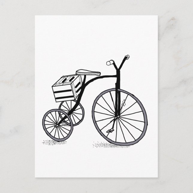 Bike on 3 wheels postcard (Front)