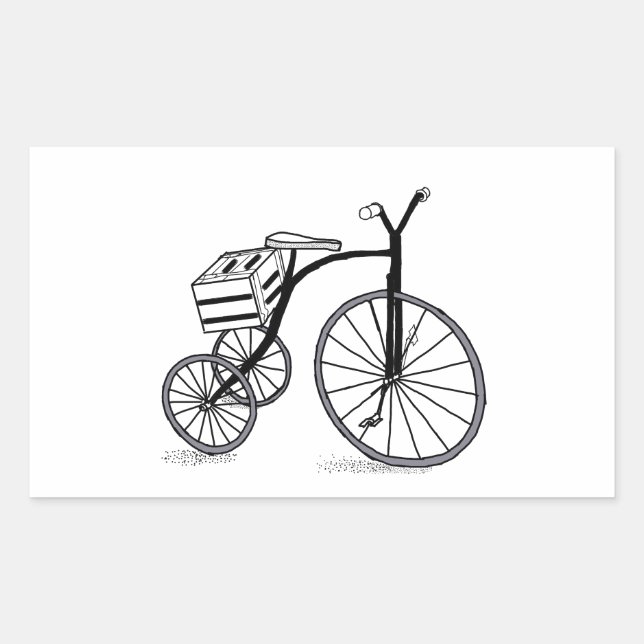 Bike on 3 wheels sticker (Front)