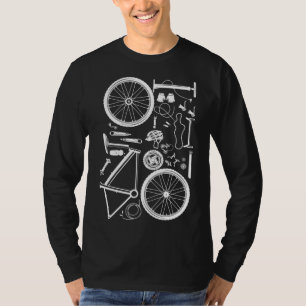 Bike Parts - Downhill Rider Mountainbike MTB Cycli T-Shirt