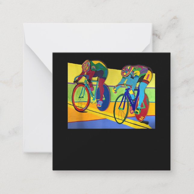 Bike Racing   Cycling Lovers Womens Sprint Finish Card (Front)