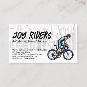 Bike Rider in the City Appointment Card