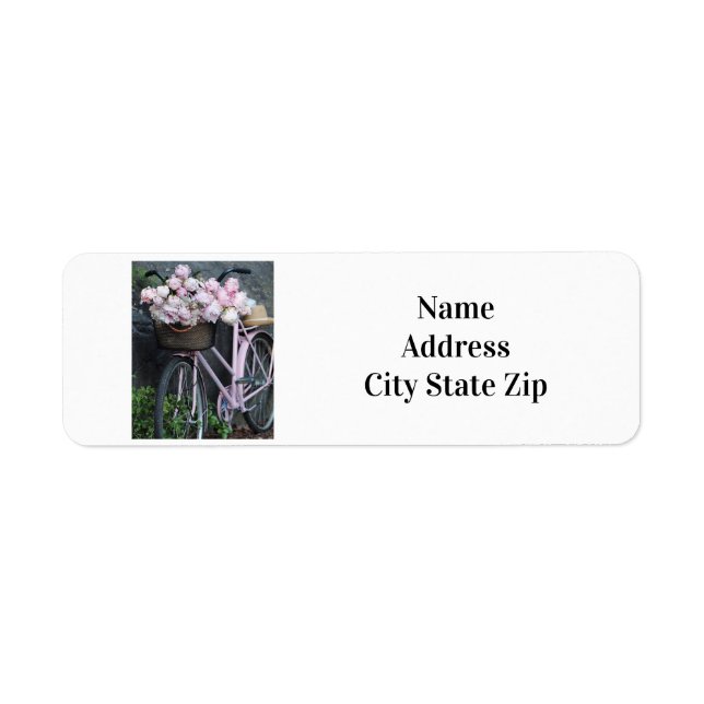 "BIKE RIDER'S" RETURN ADDRESS LABEL (Front)