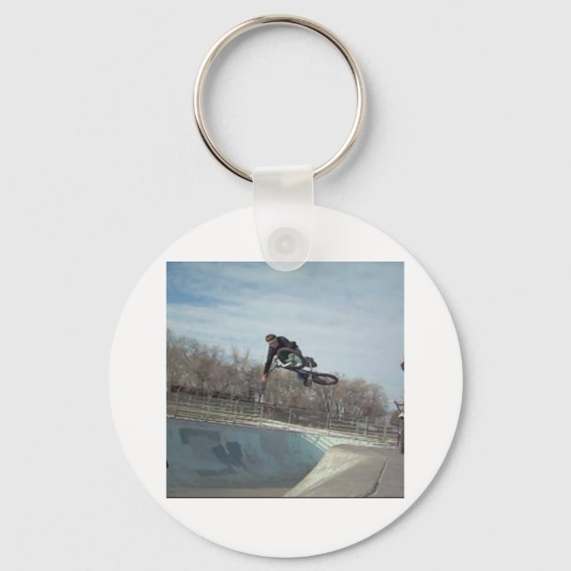 bike ridin 024_0001 keychain (Front)