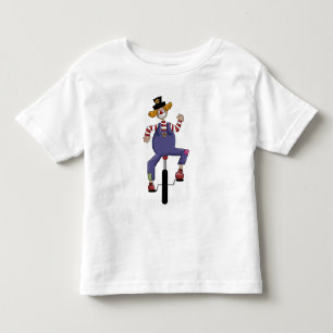 Bike Riding Circus Clown Toddler T-shirt